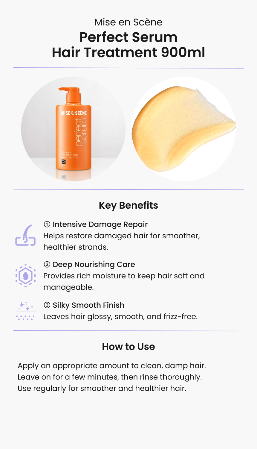 Mise en Scène Perfect Serum Hair Treatment 900ml