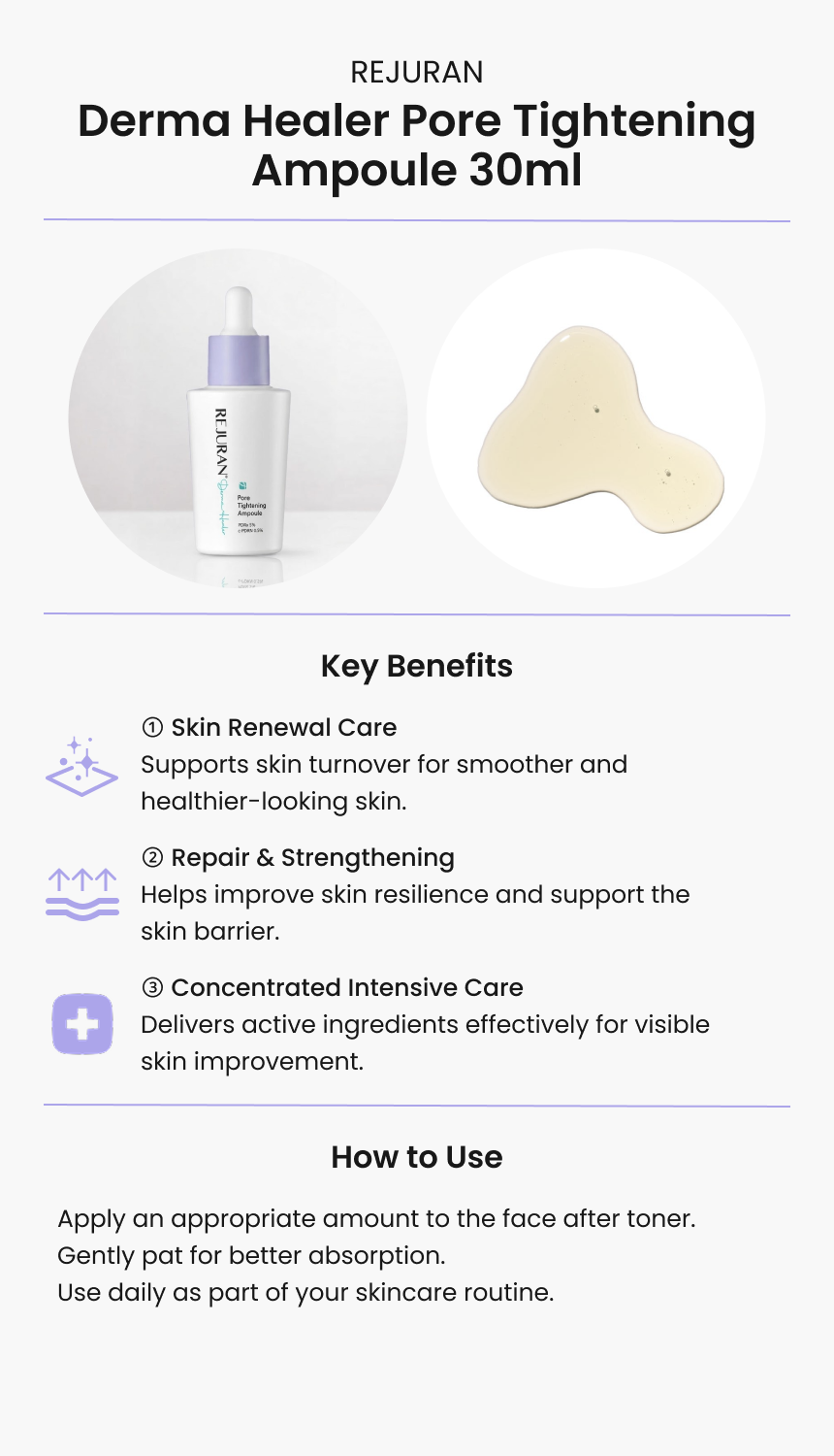 REJURAN Derma Healer Pore Tightening Ampoule 30ml