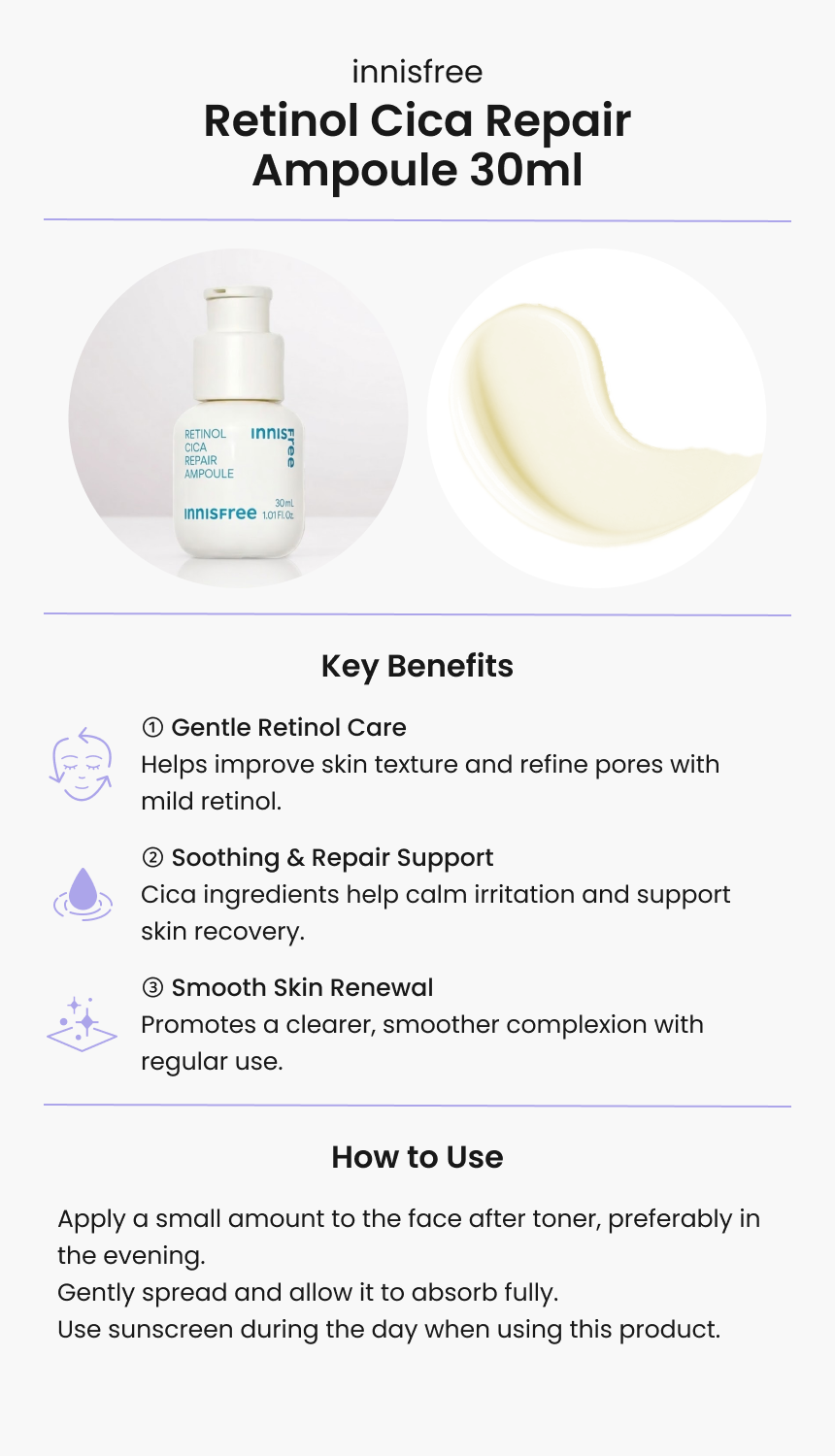 innisfree Retinol Cica Repair Ampoule 30ml