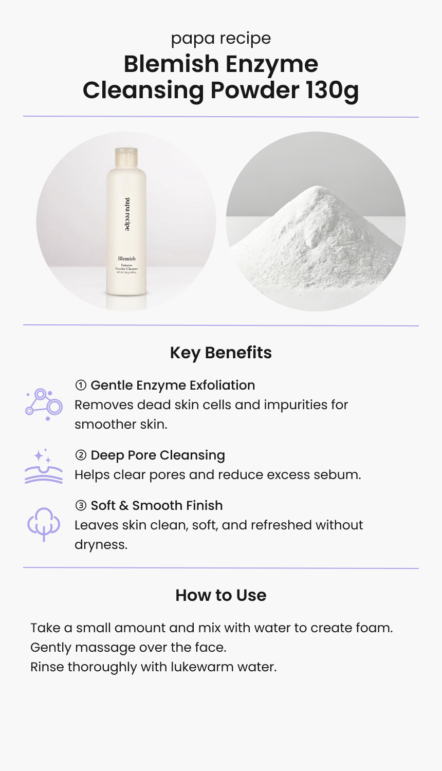 Papa Recipe Blemish Enzyme Cleansing Powder 130g