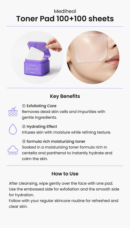 Toner Pad 100+100 sheets